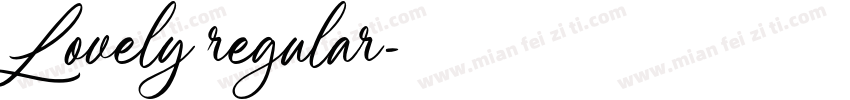 Lovely regular字体转换